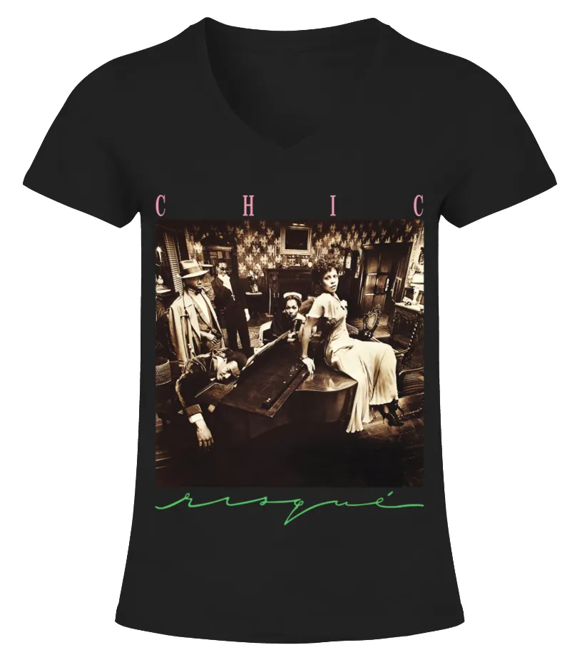 RK70SBK. RISQUE (1979)  CHIC CAMISETA CUELLO PICO MUJER