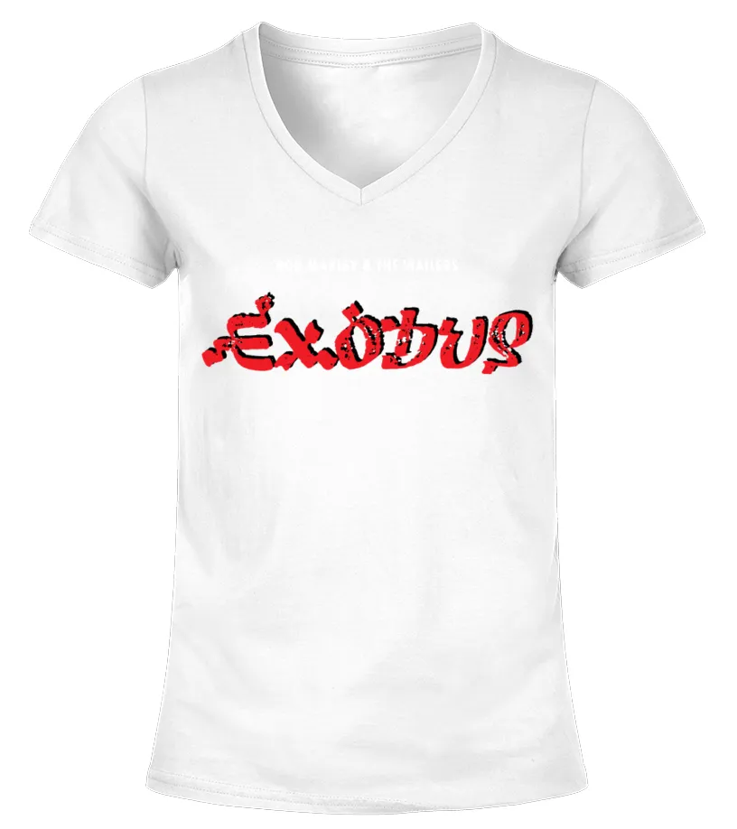 RK70SWT. BOB MARLEY  EXODUS CAMISETA CUELLO PICO MUJER