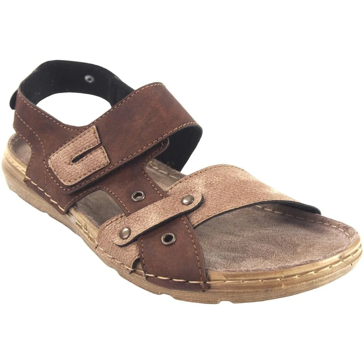Sandalia caballero  8018 marron