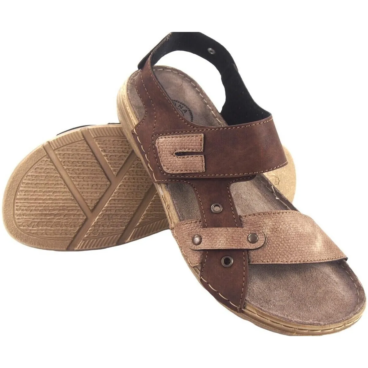 Sandalia caballero  8018 marron