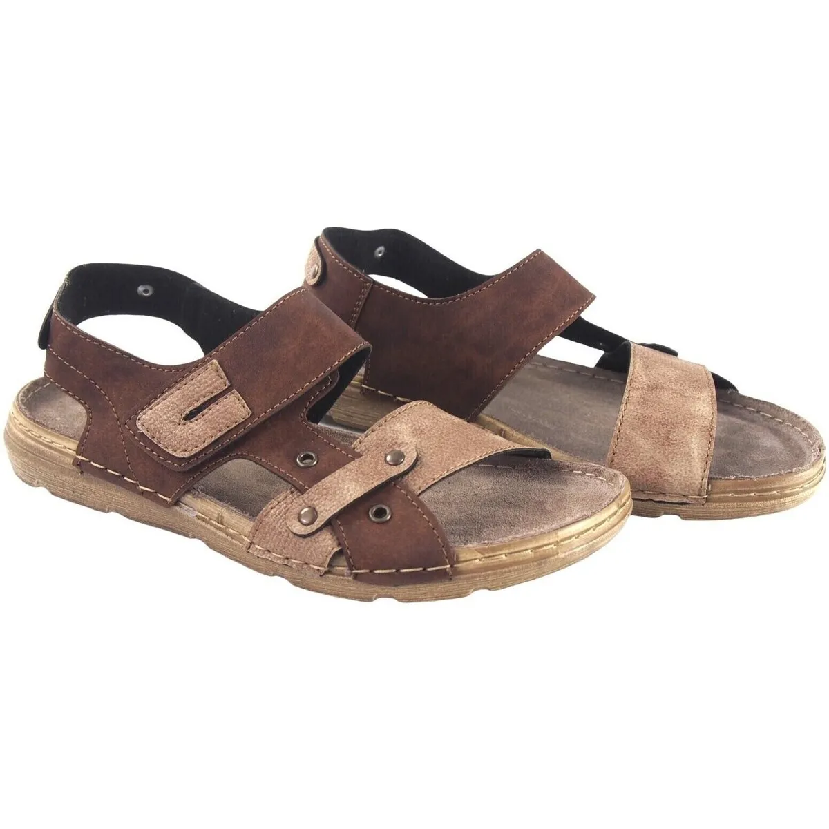 Sandalia caballero  8018 marron