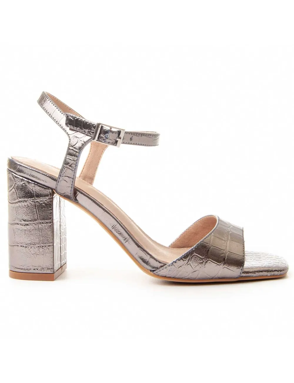Sandalia Con Tacón Para Mujer.  Montevita  Sanndal  88456