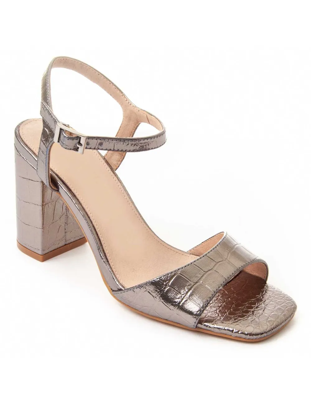 Sandalia Con Tacón Para Mujer.  Montevita  Sanndal  88456