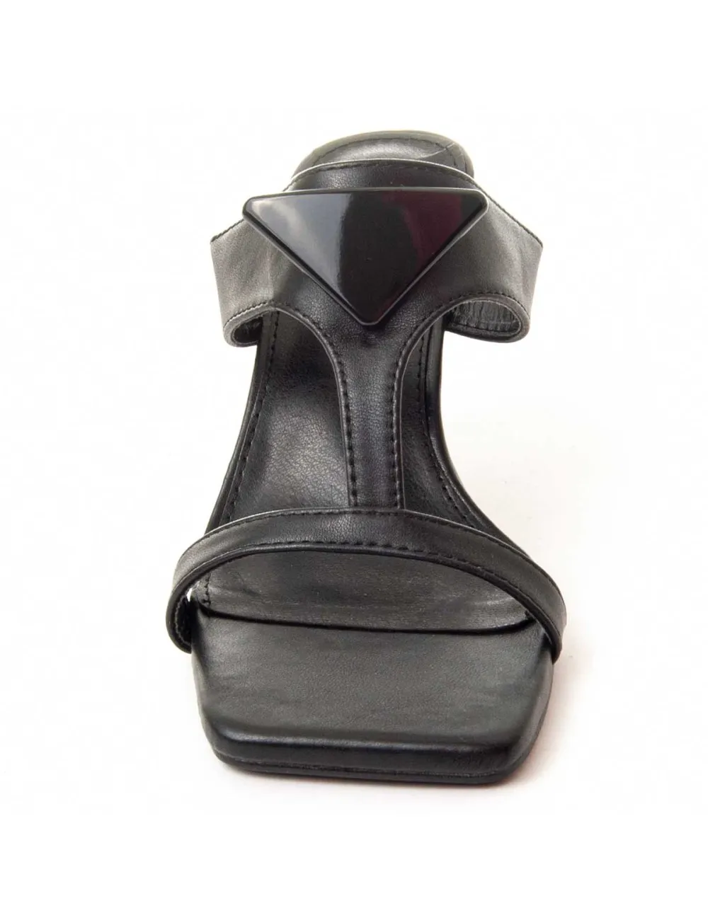 Sandalia De Tacón Para Mujer.  Montevita  Jeck  87325 Negro