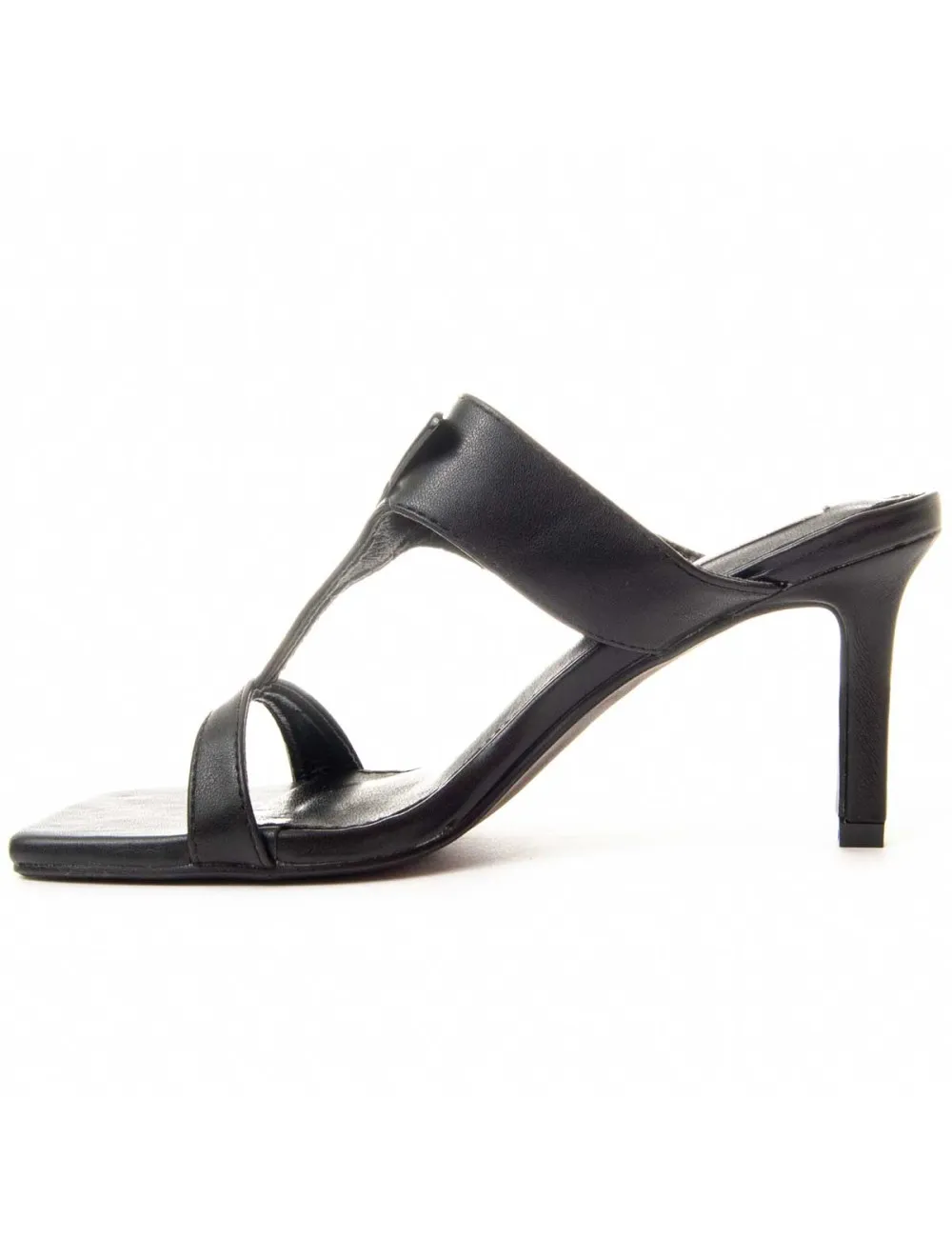 Sandalia De Tacón Para Mujer.  Montevita  Jeck  87325 Negro