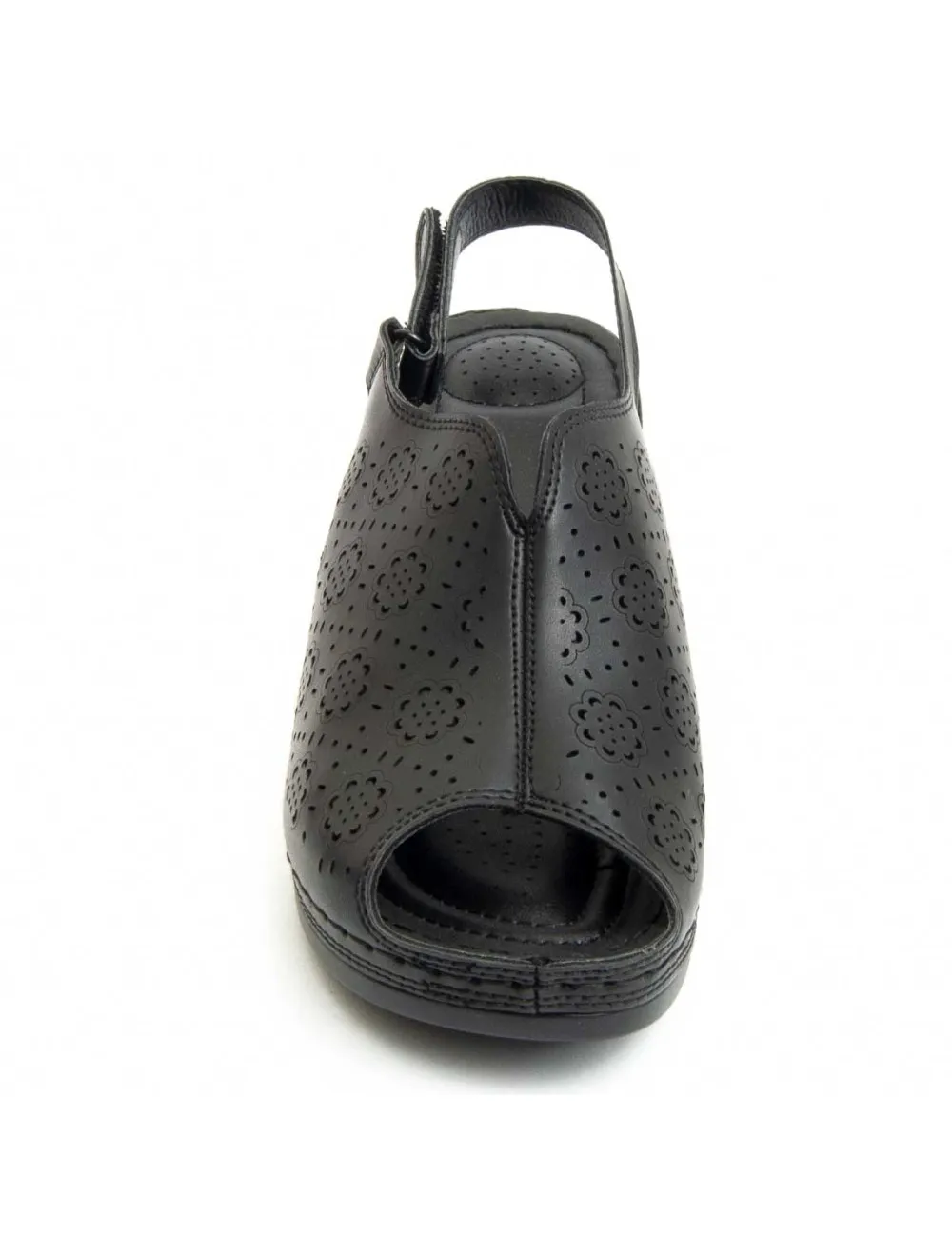 Sandalia De Tacón Para Mujer.  Montevita  Salena  90016 Negro