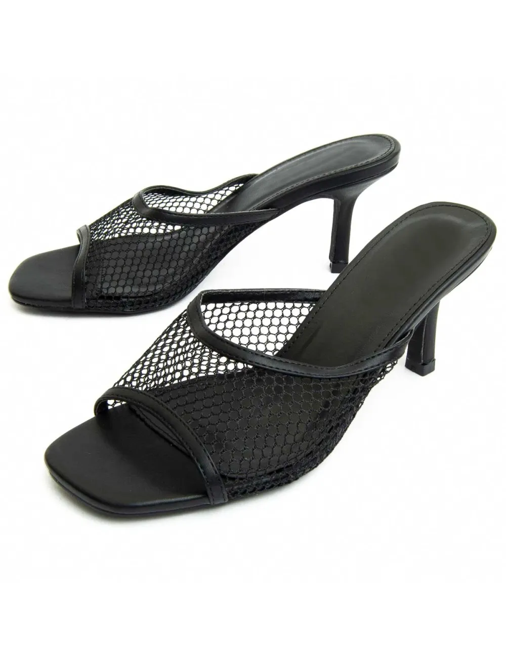 Sandalia De Tacón Para Mujer.  Montevita  Sandalit10  89357 Negro