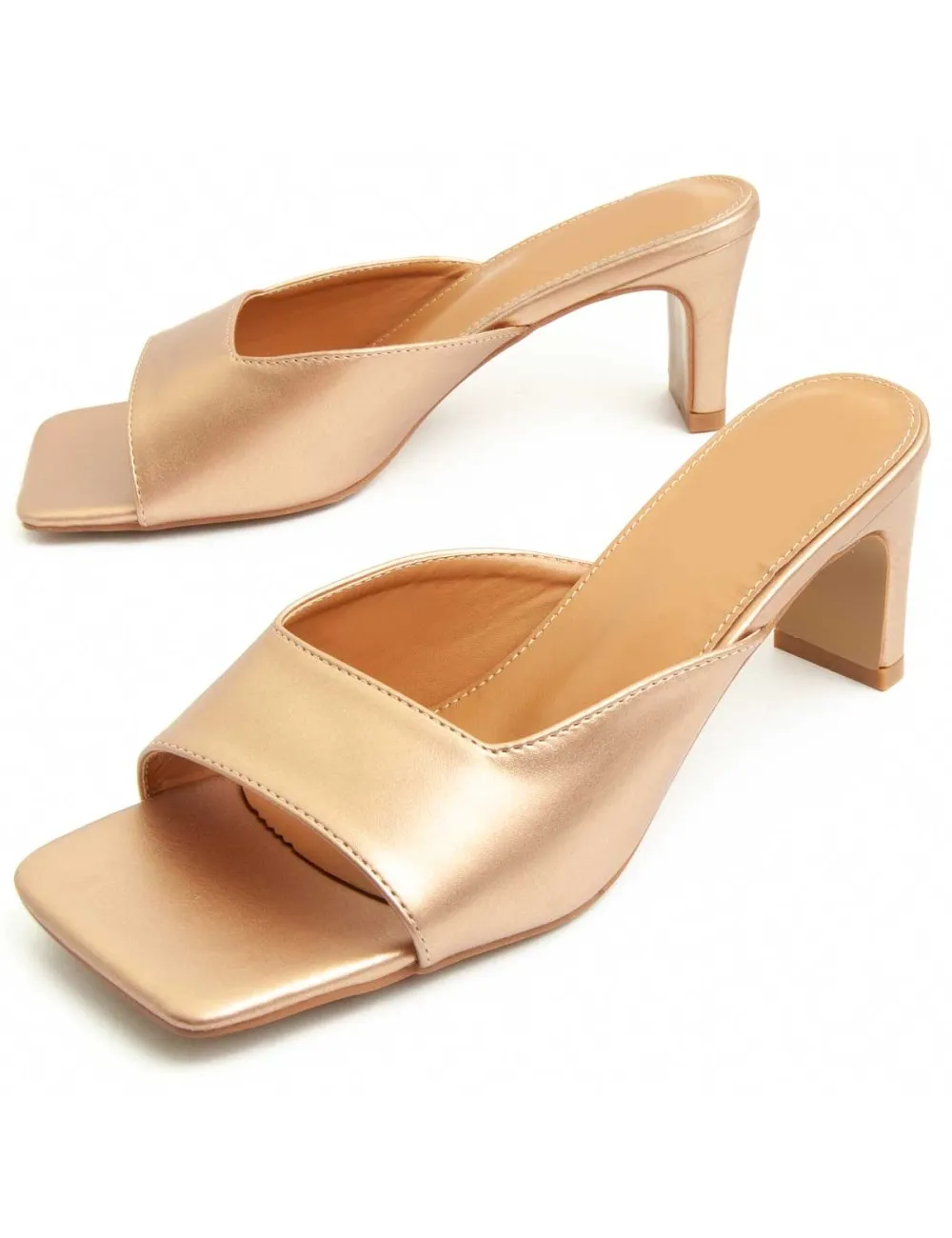 Sandalia De Tacón Para Mujer.  Montevita  Sandalit11  90345 Bronce