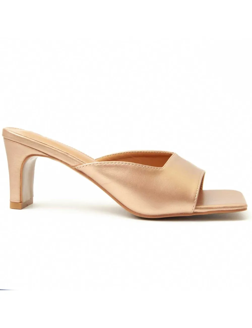 Sandalia De Tacón Para Mujer.  Montevita  Sandalit11  90345 Bronce