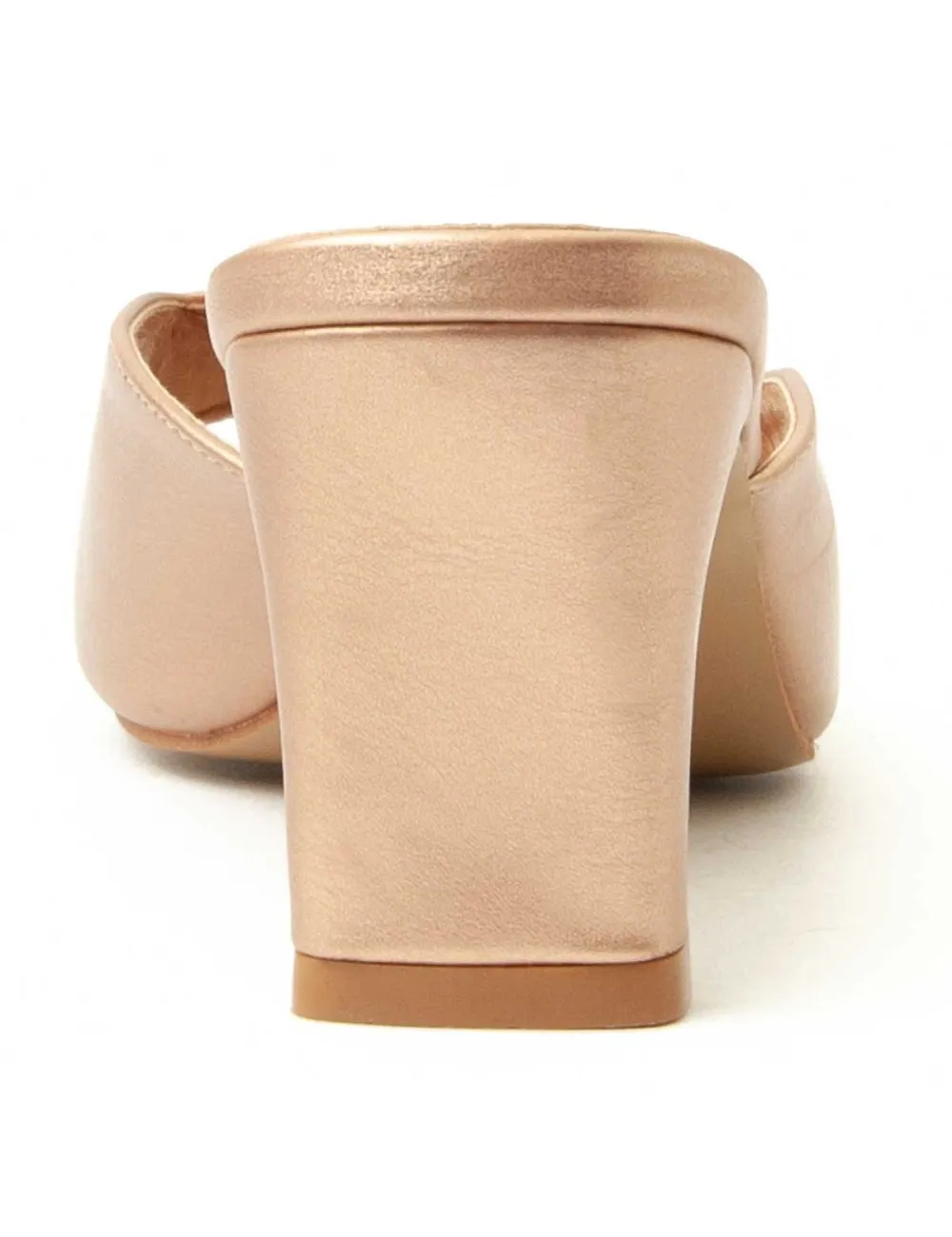 Sandalia De Tacón Para Mujer.  Montevita  Sandalit11  90345 Bronce