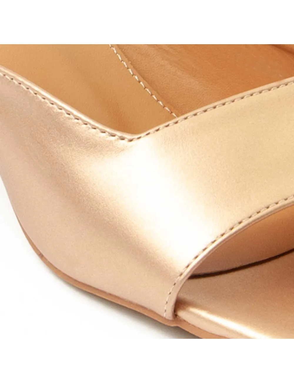 Sandalia De Tacón Para Mujer.  Montevita  Sandalit11  90345 Bronce