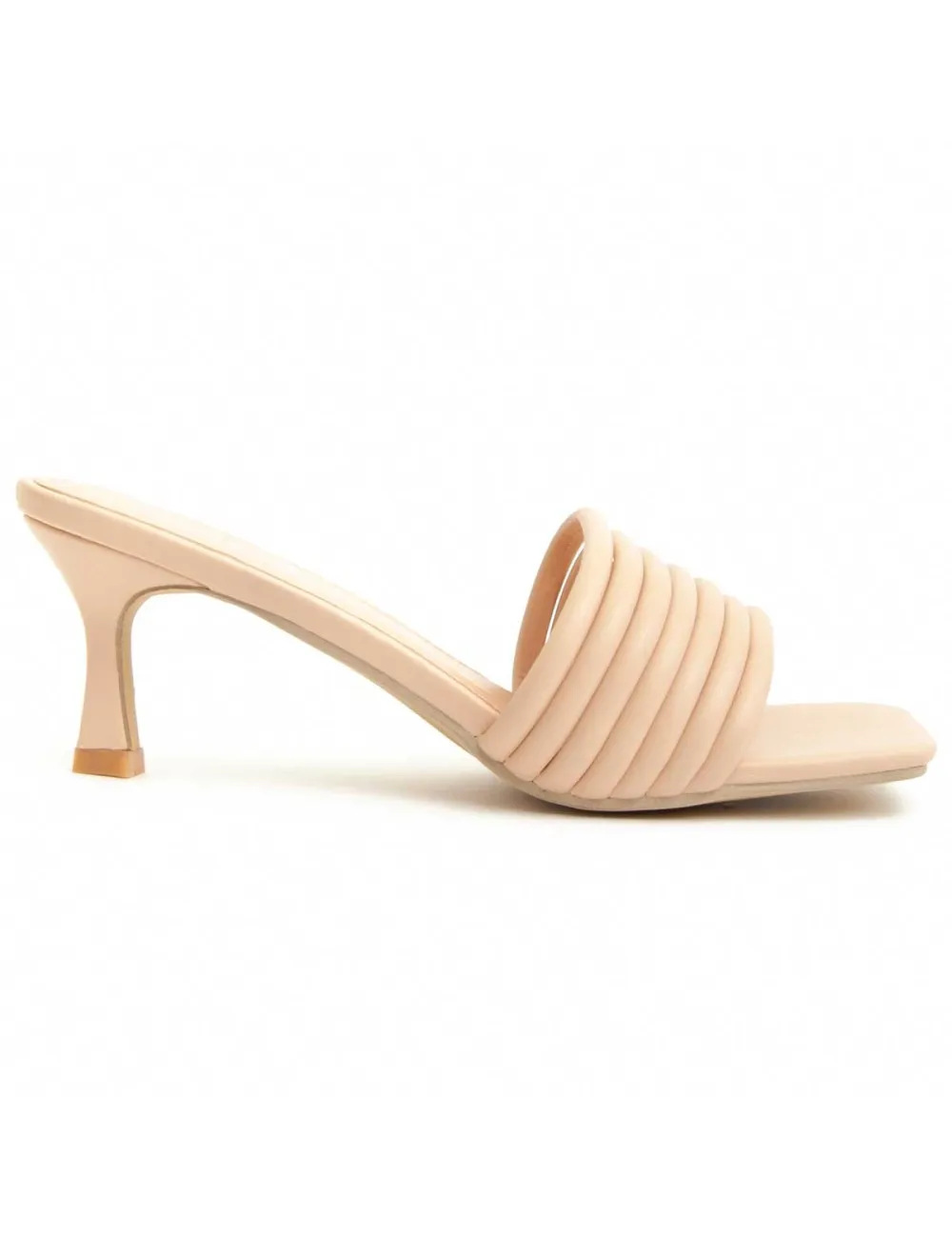 Sandalia De Tacón Para Mujer.  Montevita  Sandalit12  90346 Beige