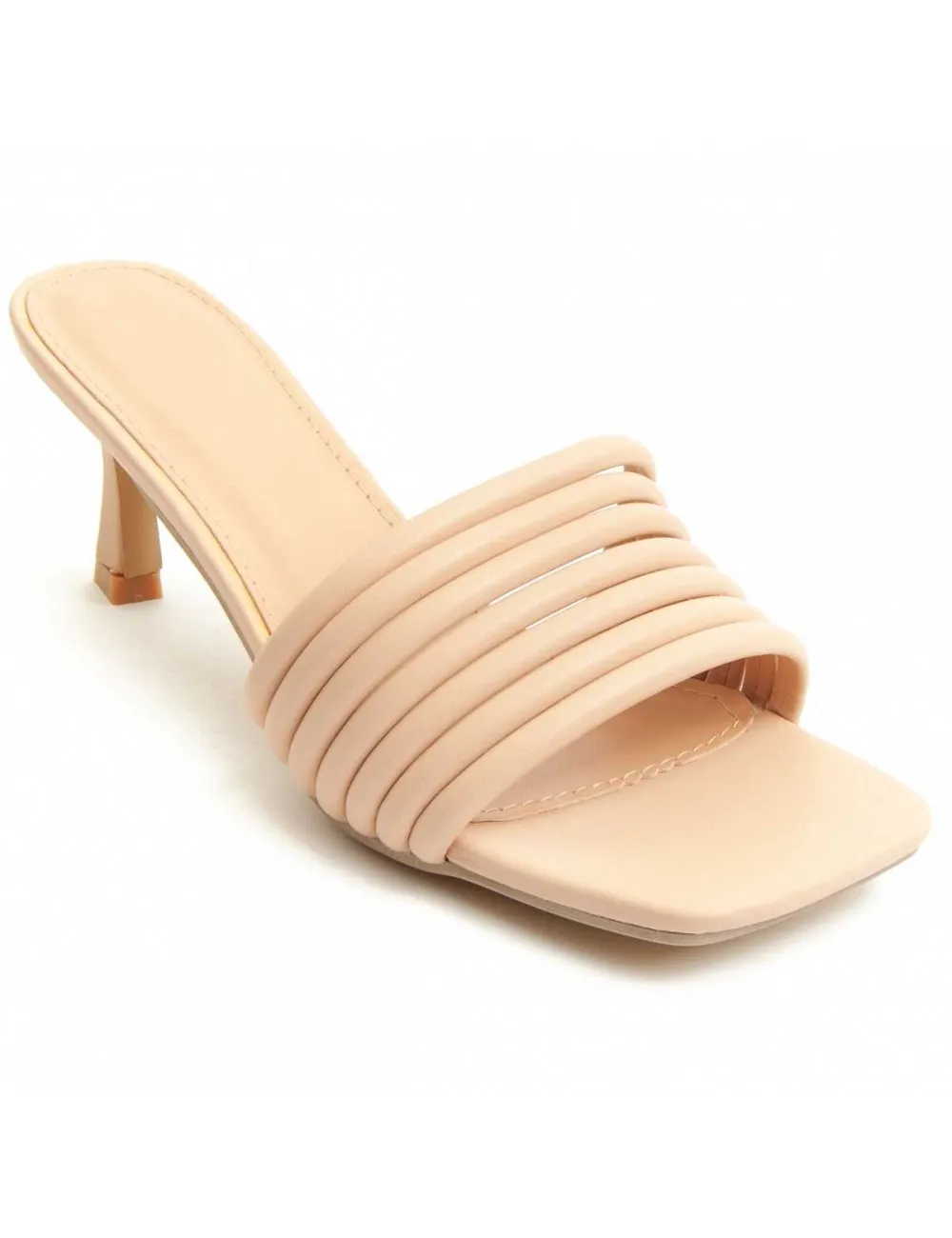 Sandalia De Tacón Para Mujer.  Montevita  Sandalit12  90346 Beige