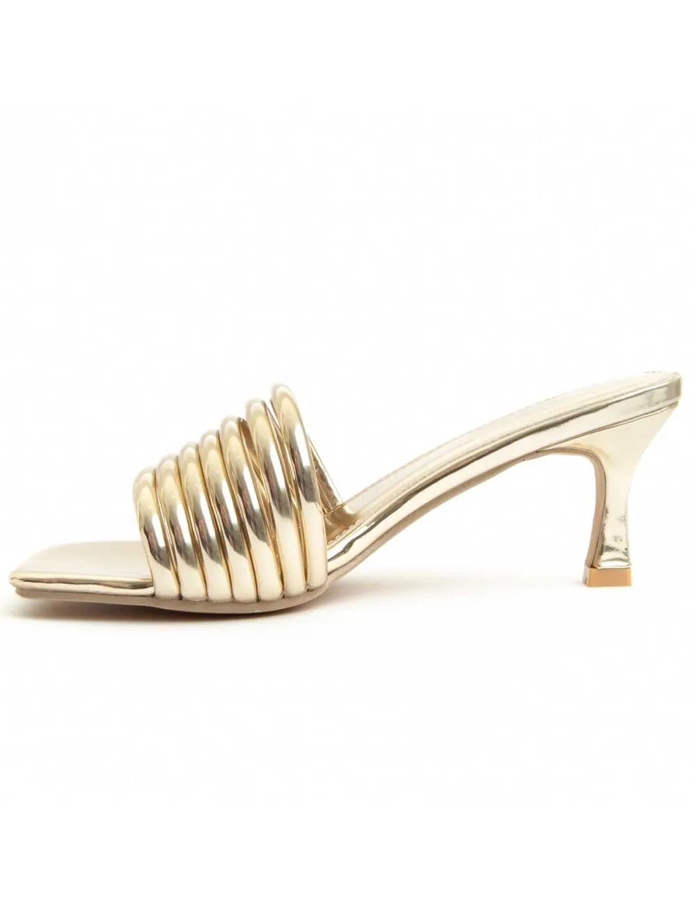Sandalia De Tacón Para Mujer.  Montevita  Sandalit12  90348 Dorado