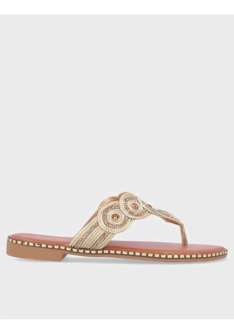 SANDALIA EXE P33761 GOLD