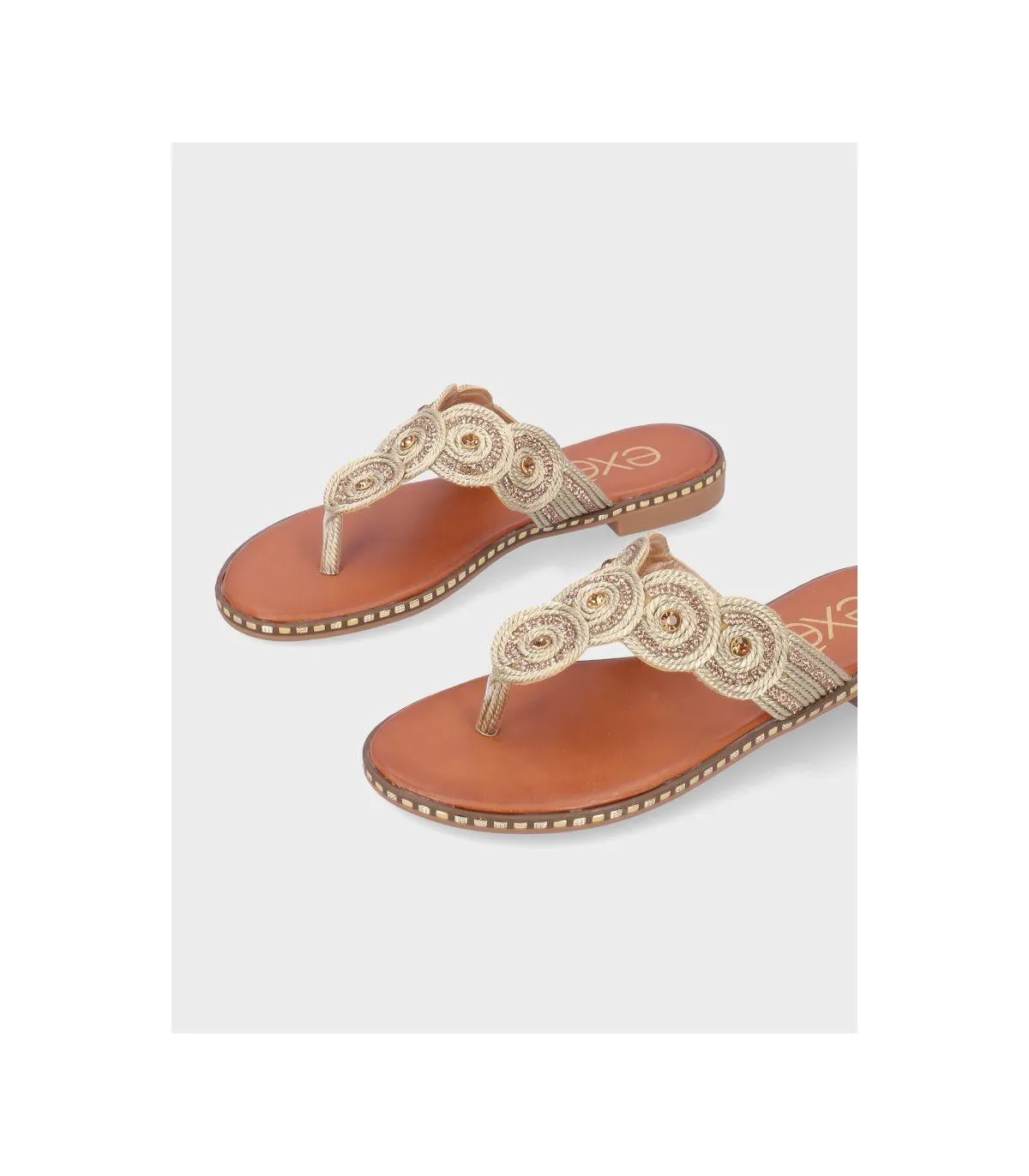 SANDALIA EXE P33761 GOLD