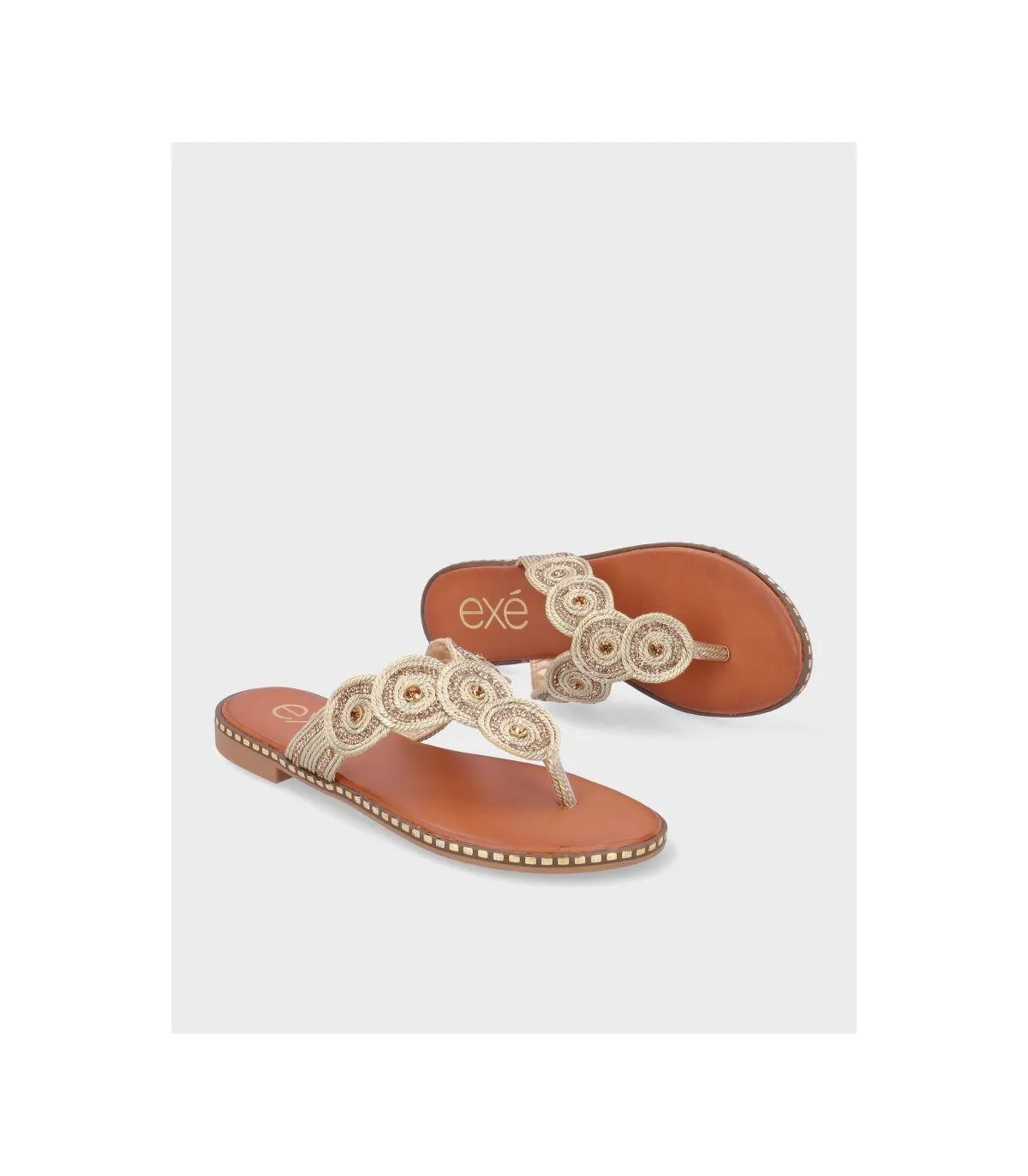 SANDALIA EXE P33761 GOLD