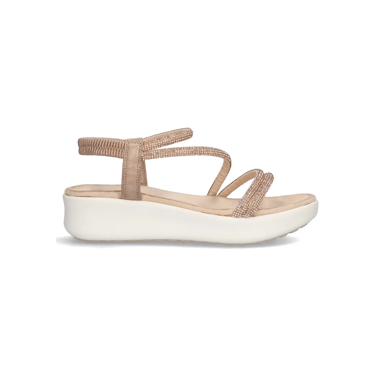 SANDALIA EXÉ CONFORT BZX23170PP20 STRASS PINK GOLD