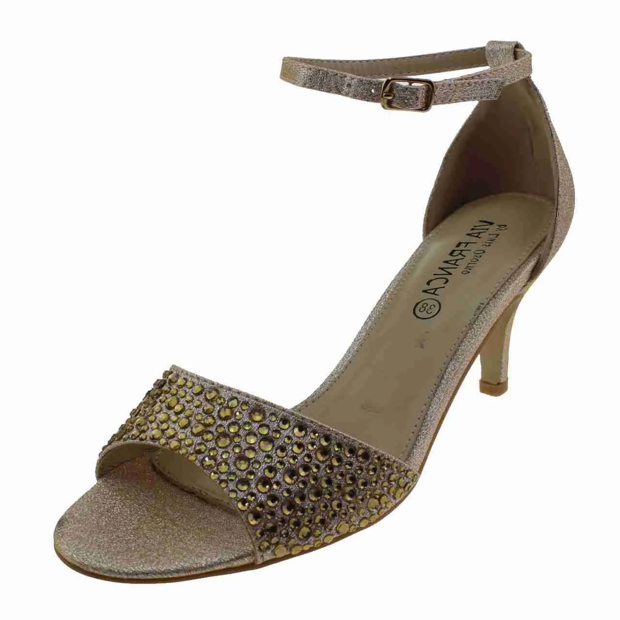 Sandalia Fiesta Champagne Vía Franca Art. 5g8247champ1