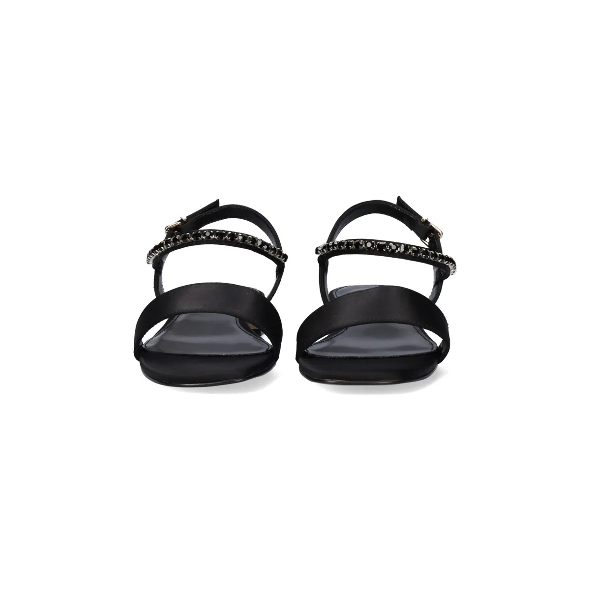 SANDALIA PLANA EXÉ NINA609 SATIN BLACK