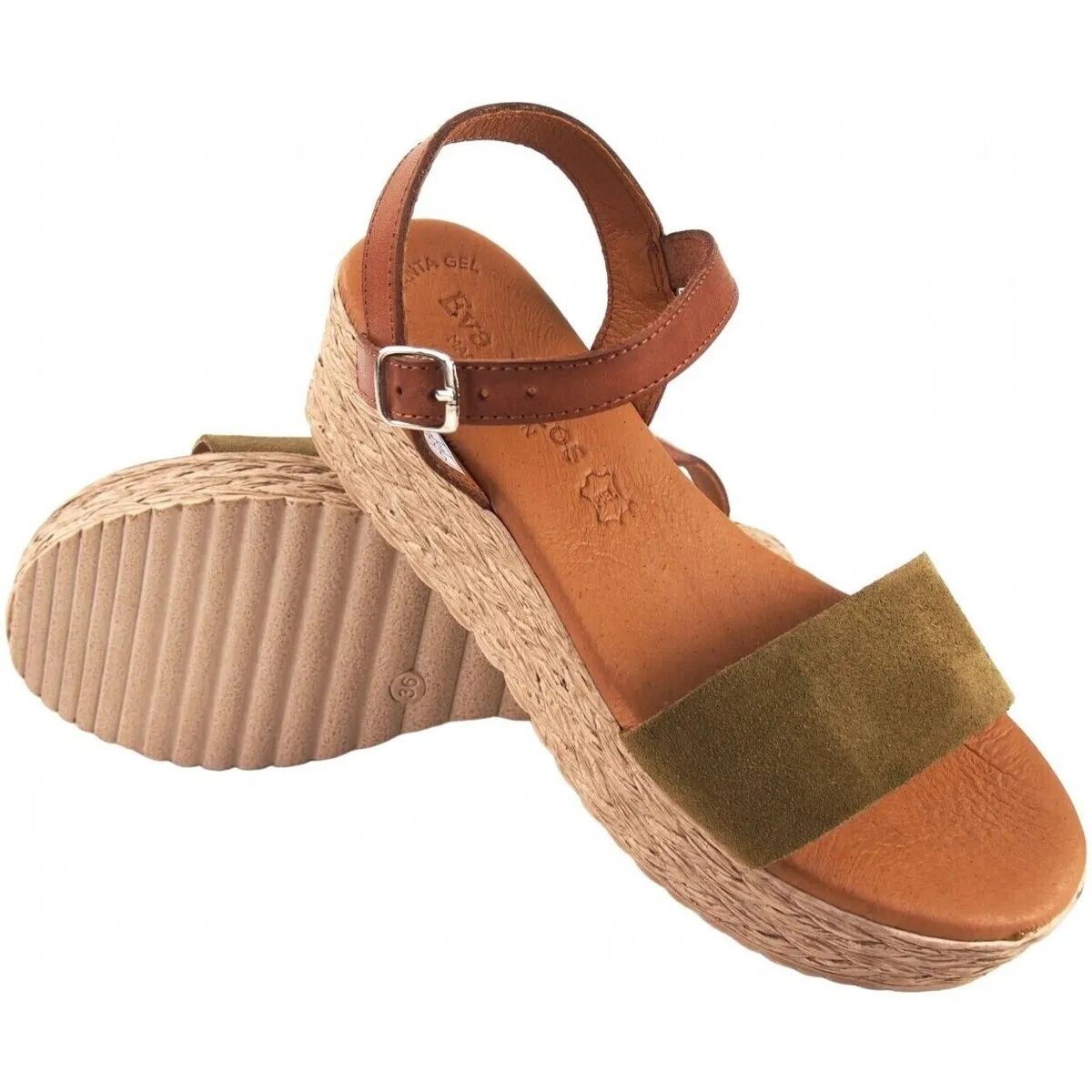 Sandalia señora  790 kaki