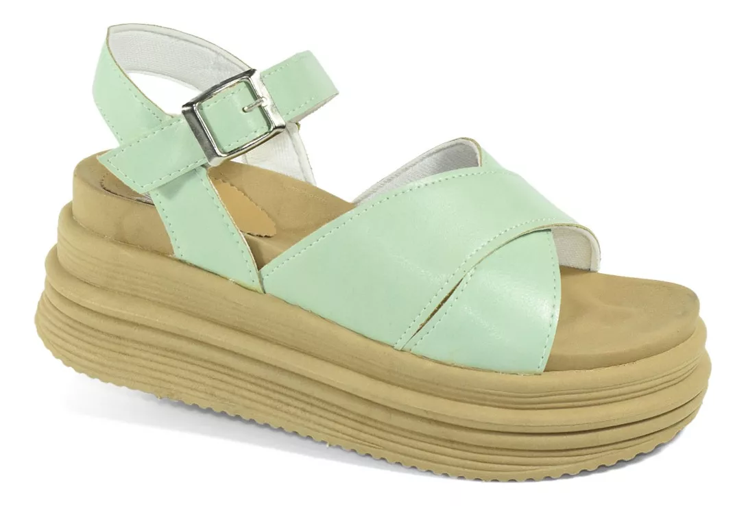 Sandalia Zueco Mujer Plataforma Comoda Antonia Cuore 1014