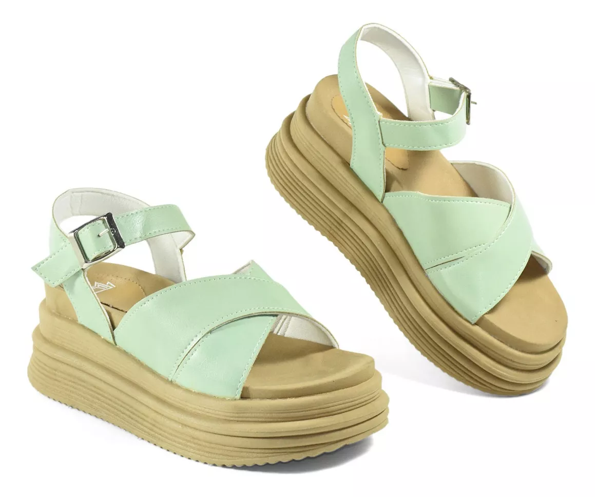 Sandalia Zueco Mujer Plataforma Comoda Antonia Cuore 1014