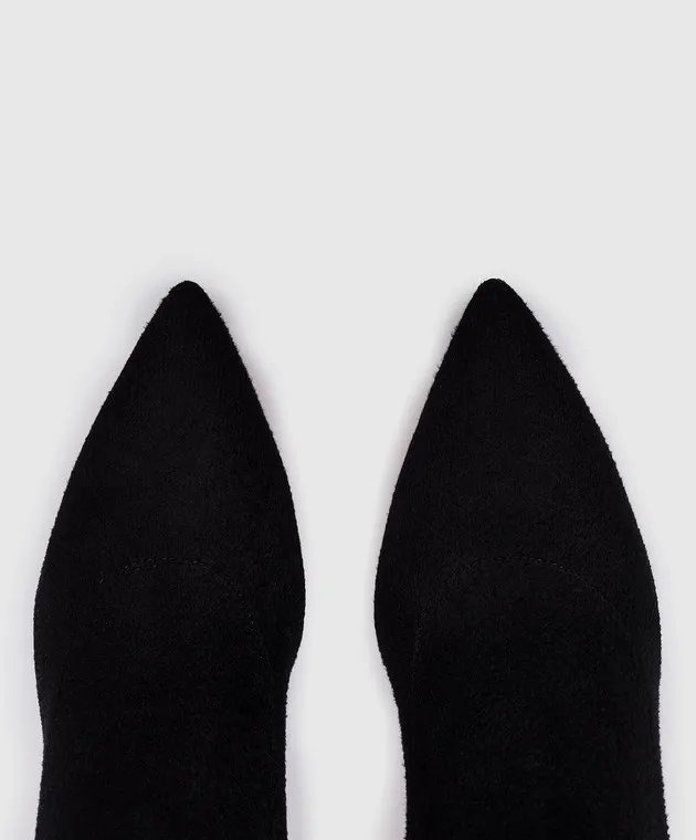 Santoni Black ankle boots