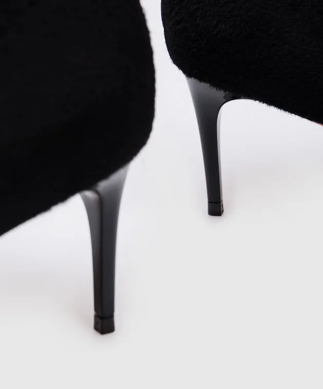 Santoni Black ankle boots