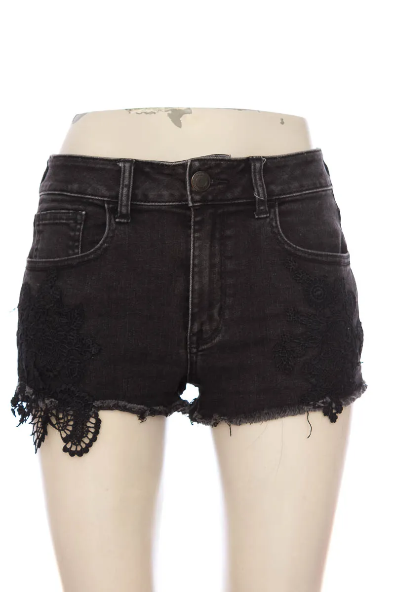 SHORT COLOR NEGRO  AMERICAN EAGLE