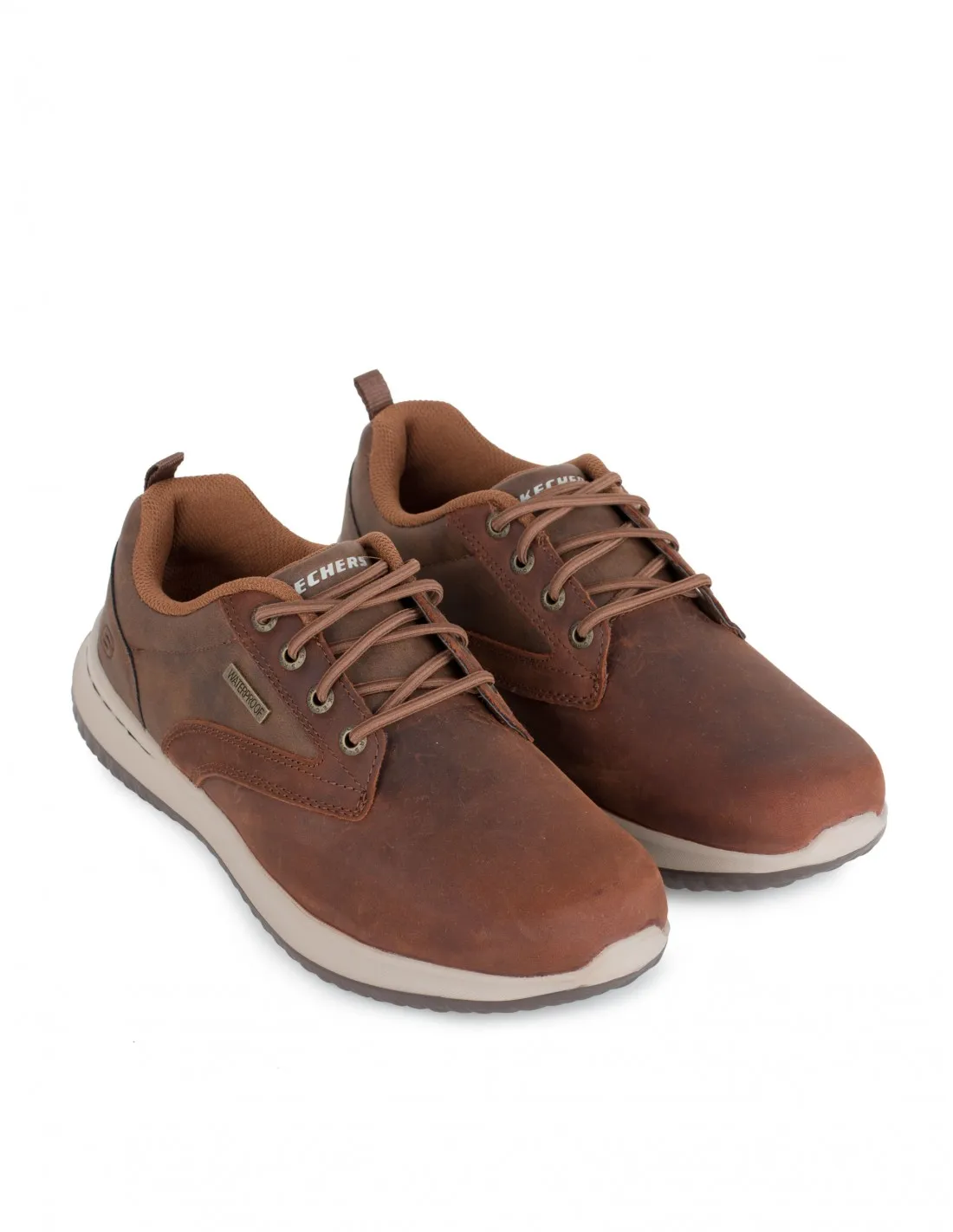 SKECHERS Zapatos Deportivos Waterproof Marrones