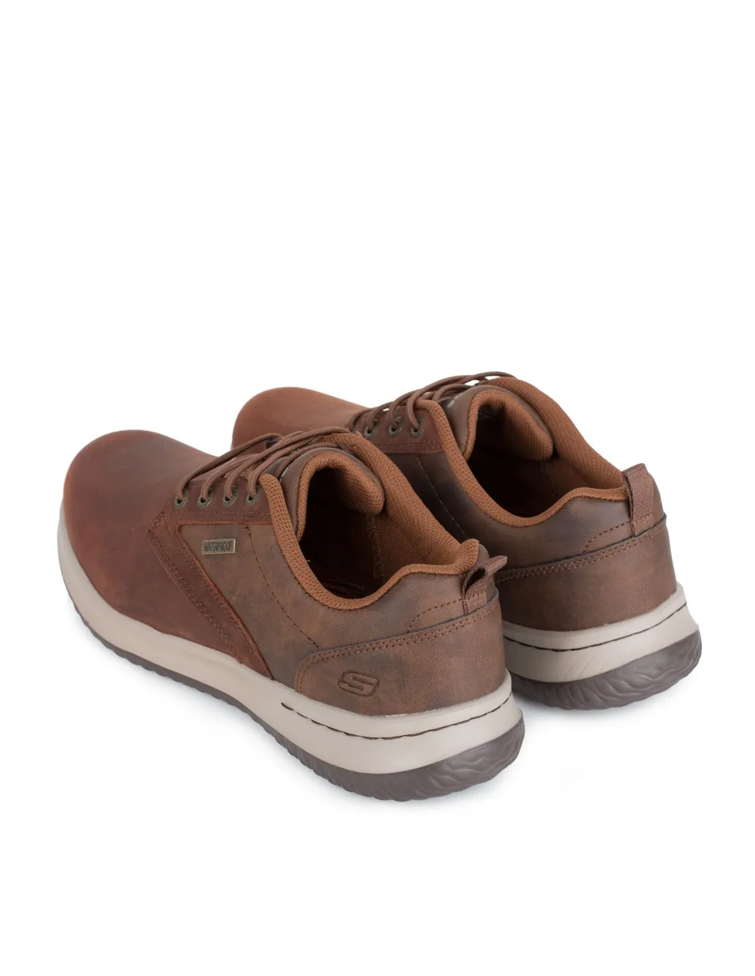 SKECHERS Zapatos Deportivos Waterproof Marrones