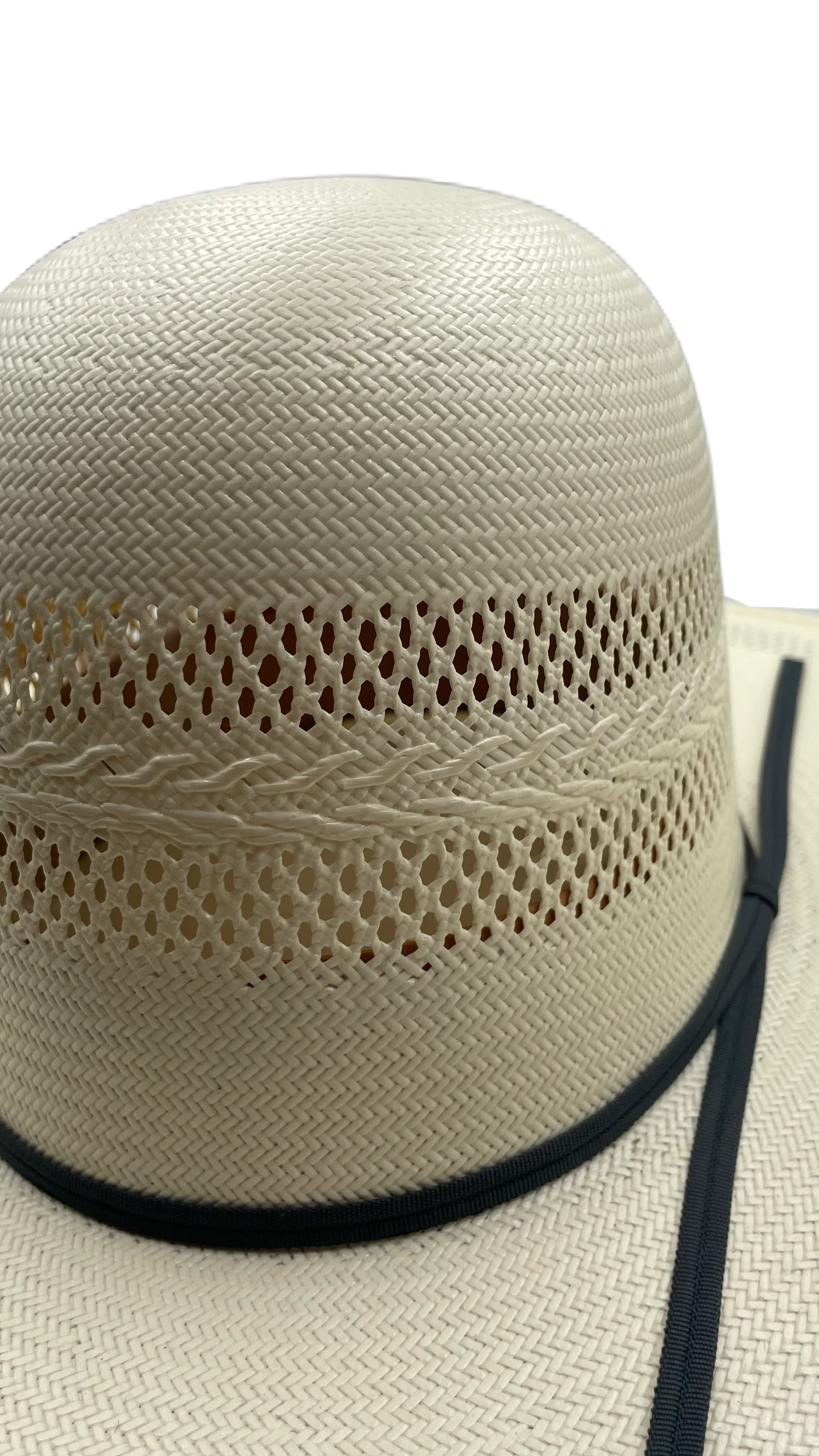 Sombrero open crown papel de arroz doble ronda