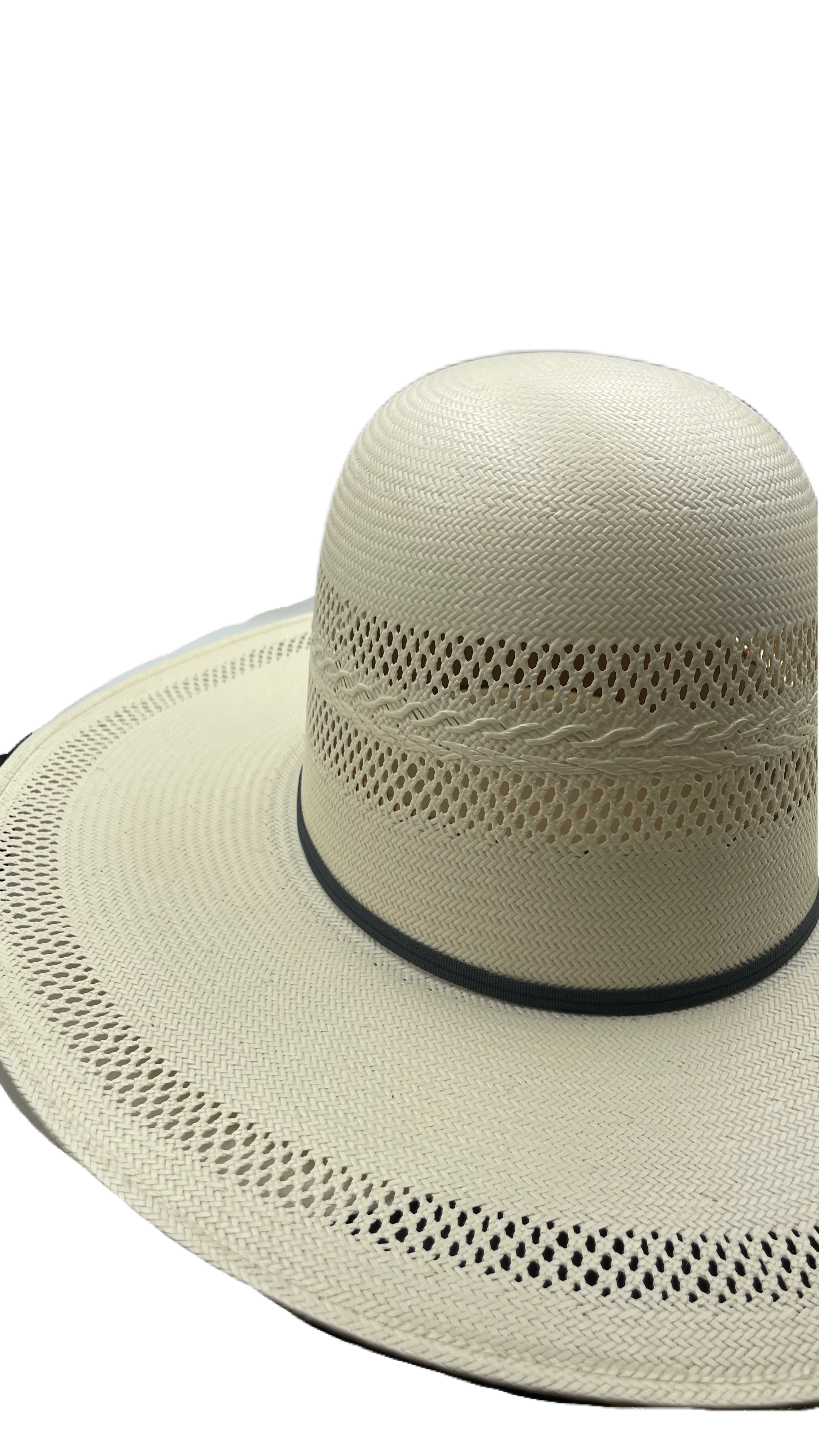 Sombrero open crown papel de arroz doble ronda