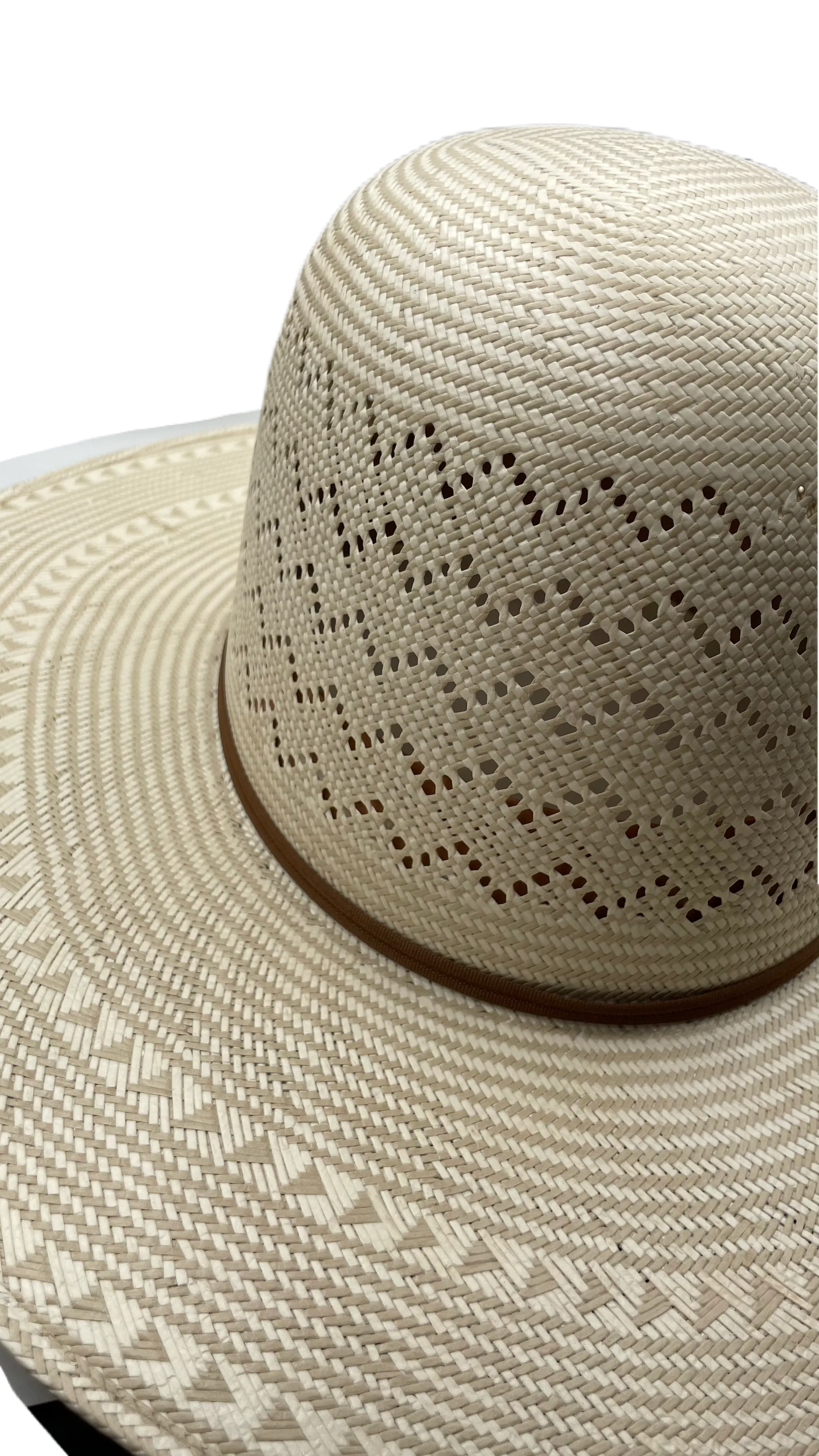 Sombrero open crown papel de arroz Zizac