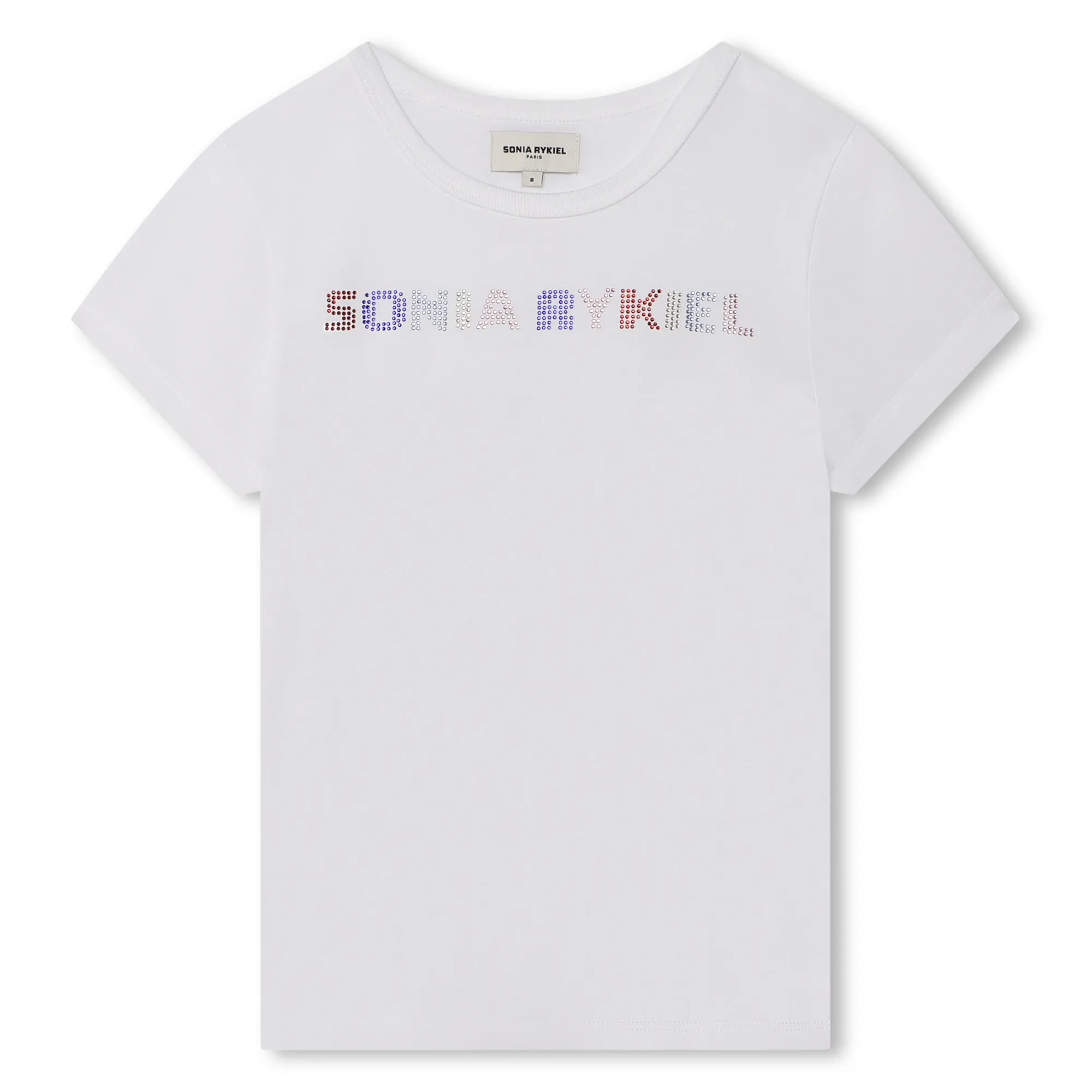 SONIA RYKIEL Camiseta con dibujo de estrás