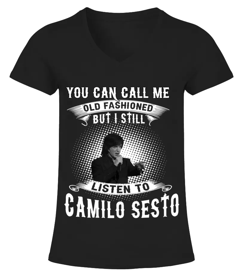 STILL LISTEN TO CAMILO SESTO Camiseta cuello pico Mujer