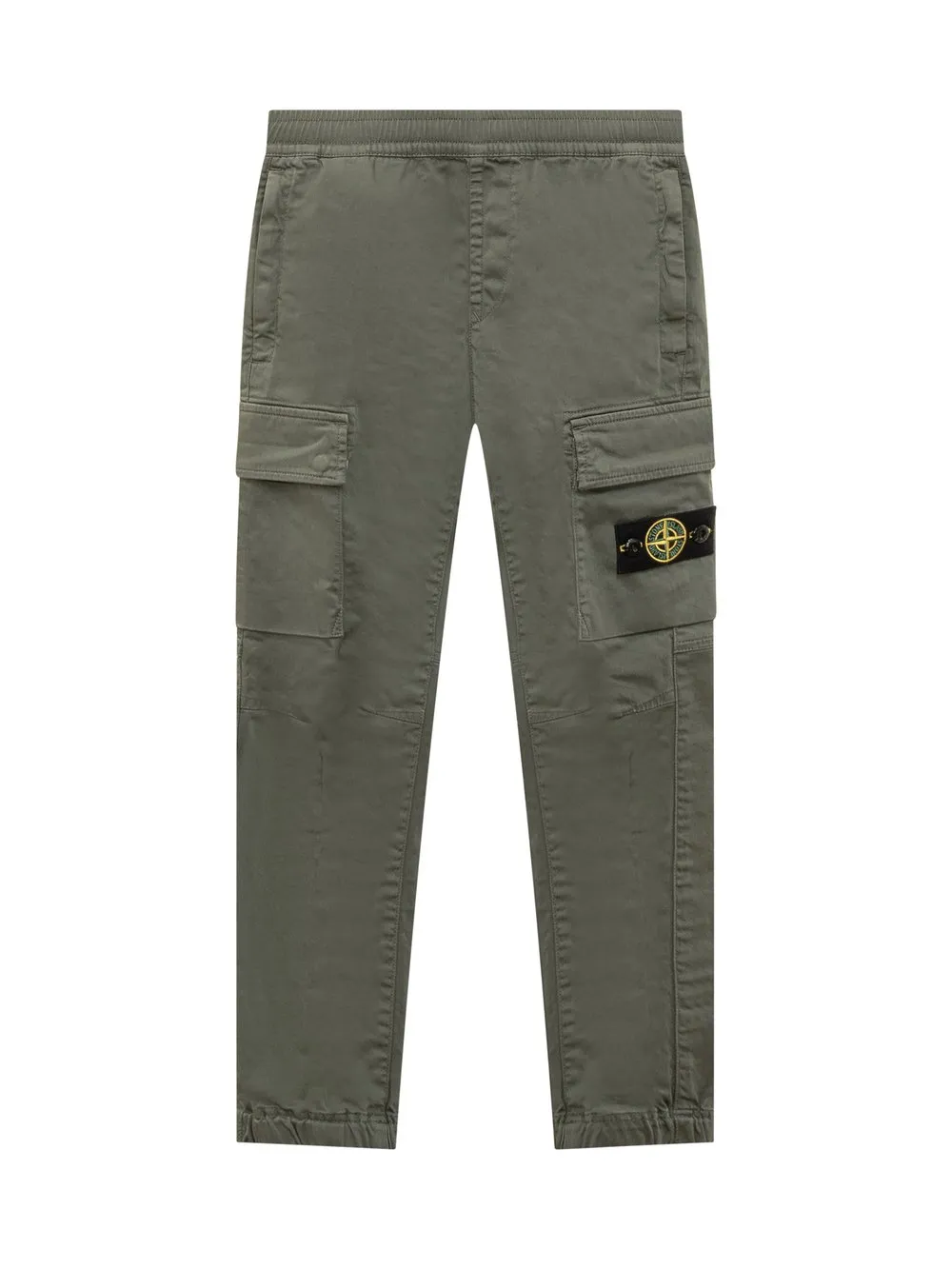 STONE ISLAND KIDS Tapered Badge Pants