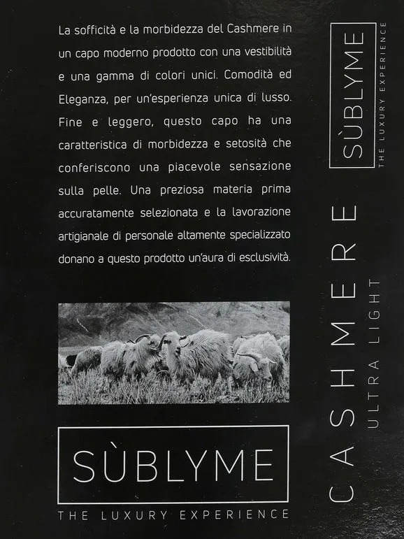 Sublyme Camiseta de cachemira ultraligera mujer