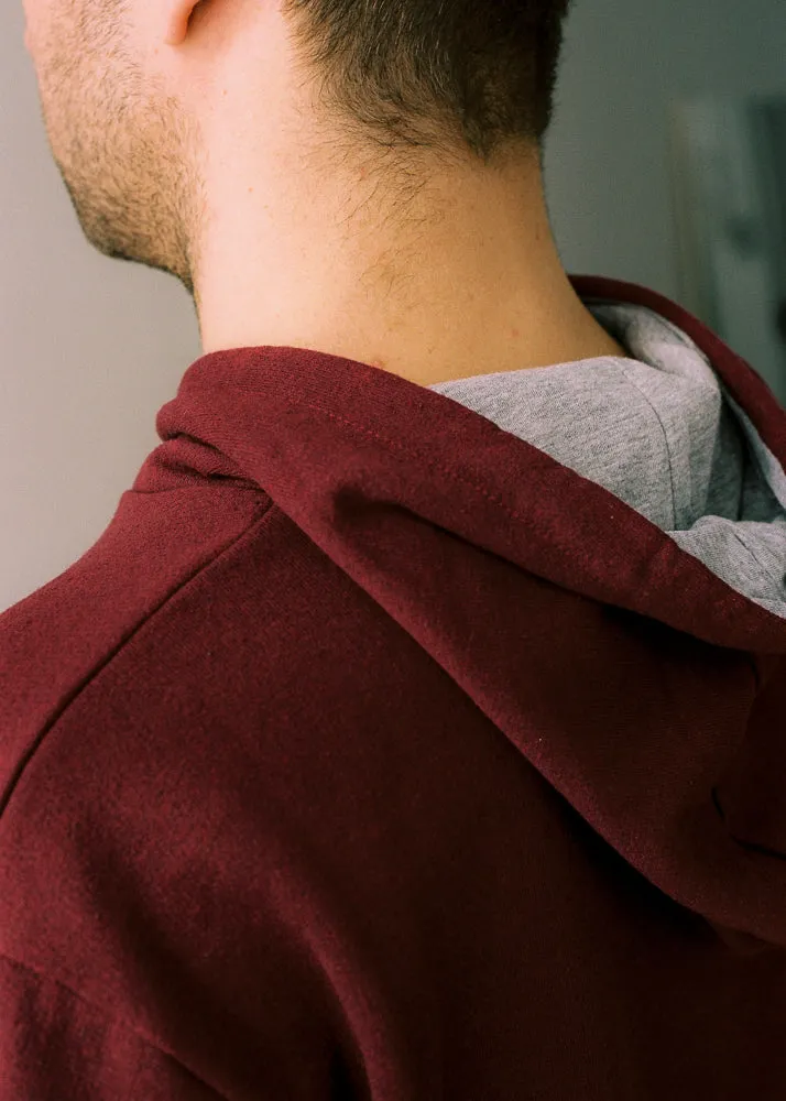 Sudadera granate