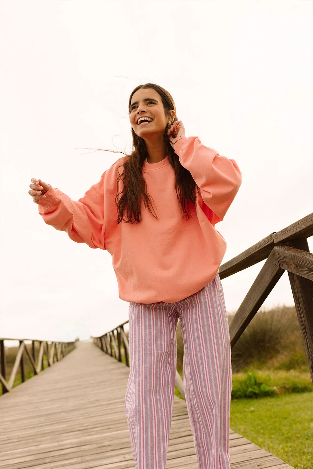 Sudadera Karma Coral