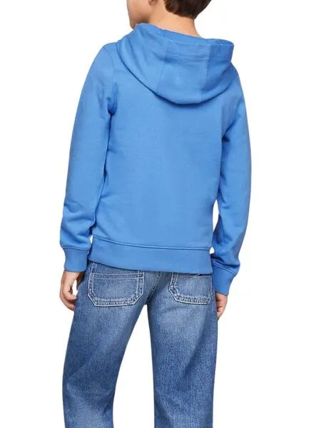 Sudadera Tommy Hilfiger Essential Hoodie Azul Niño