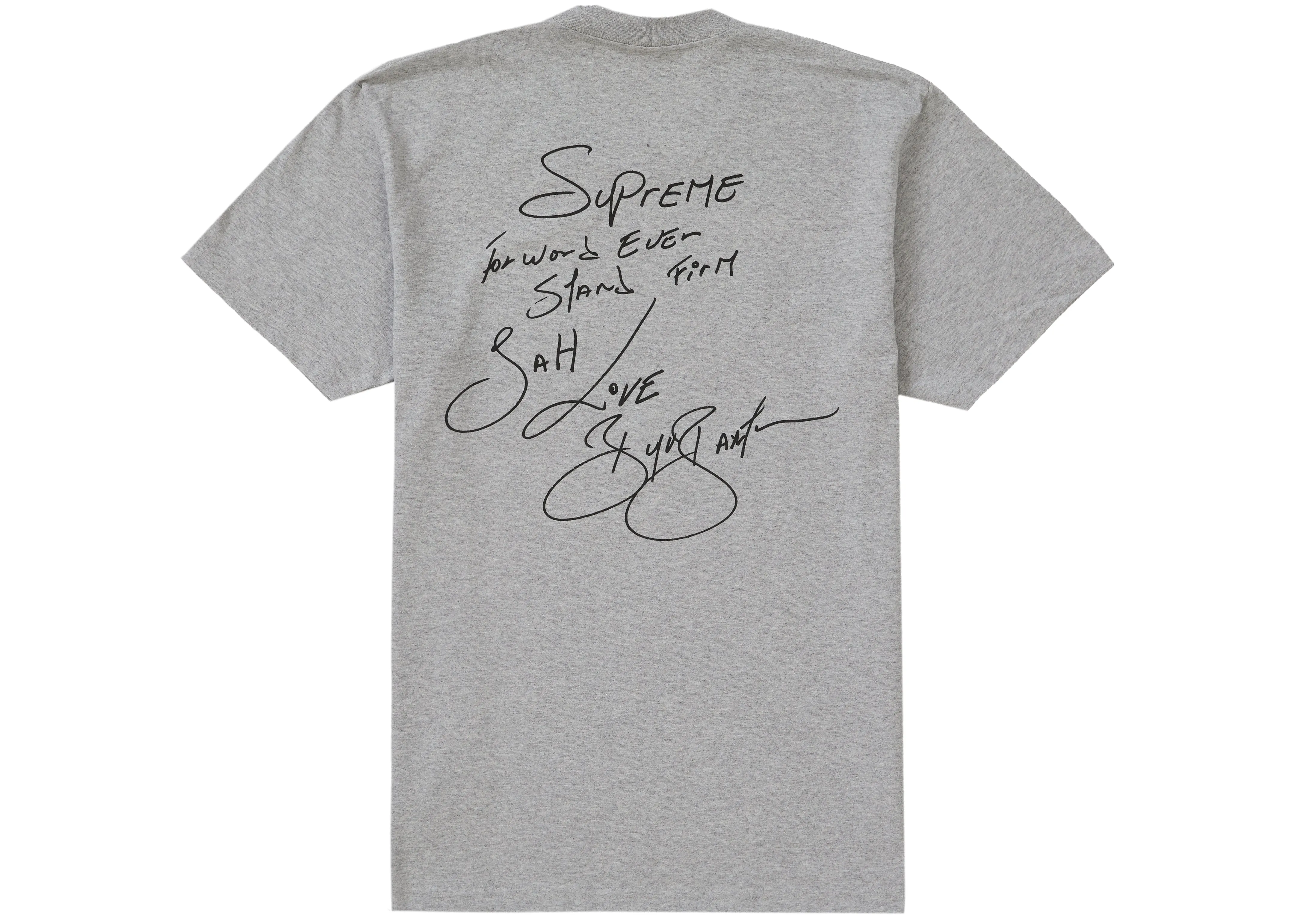 Supreme Buju Banton Tee Heather Grey