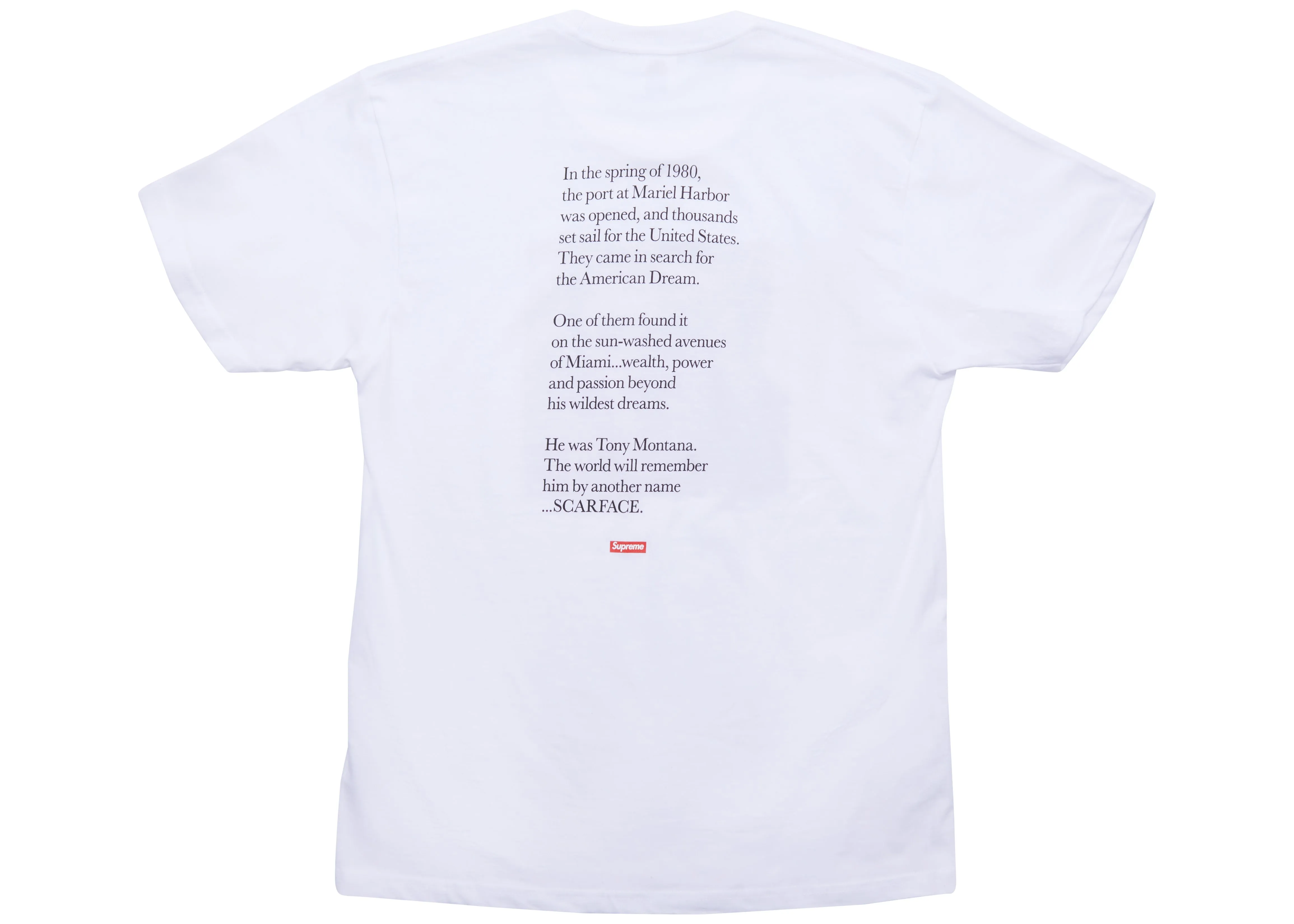 Supreme Scarface Shower Tee White