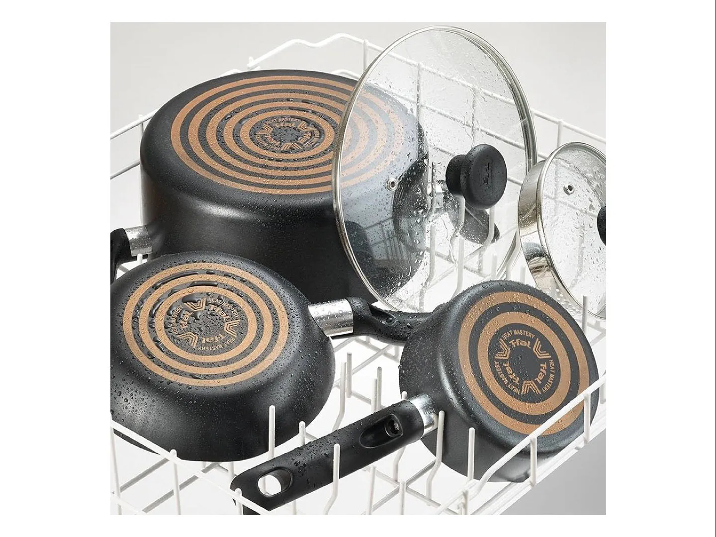 TFAL FAMILY COOK NEGRO BATERIA DE COCINA  5 PZAS