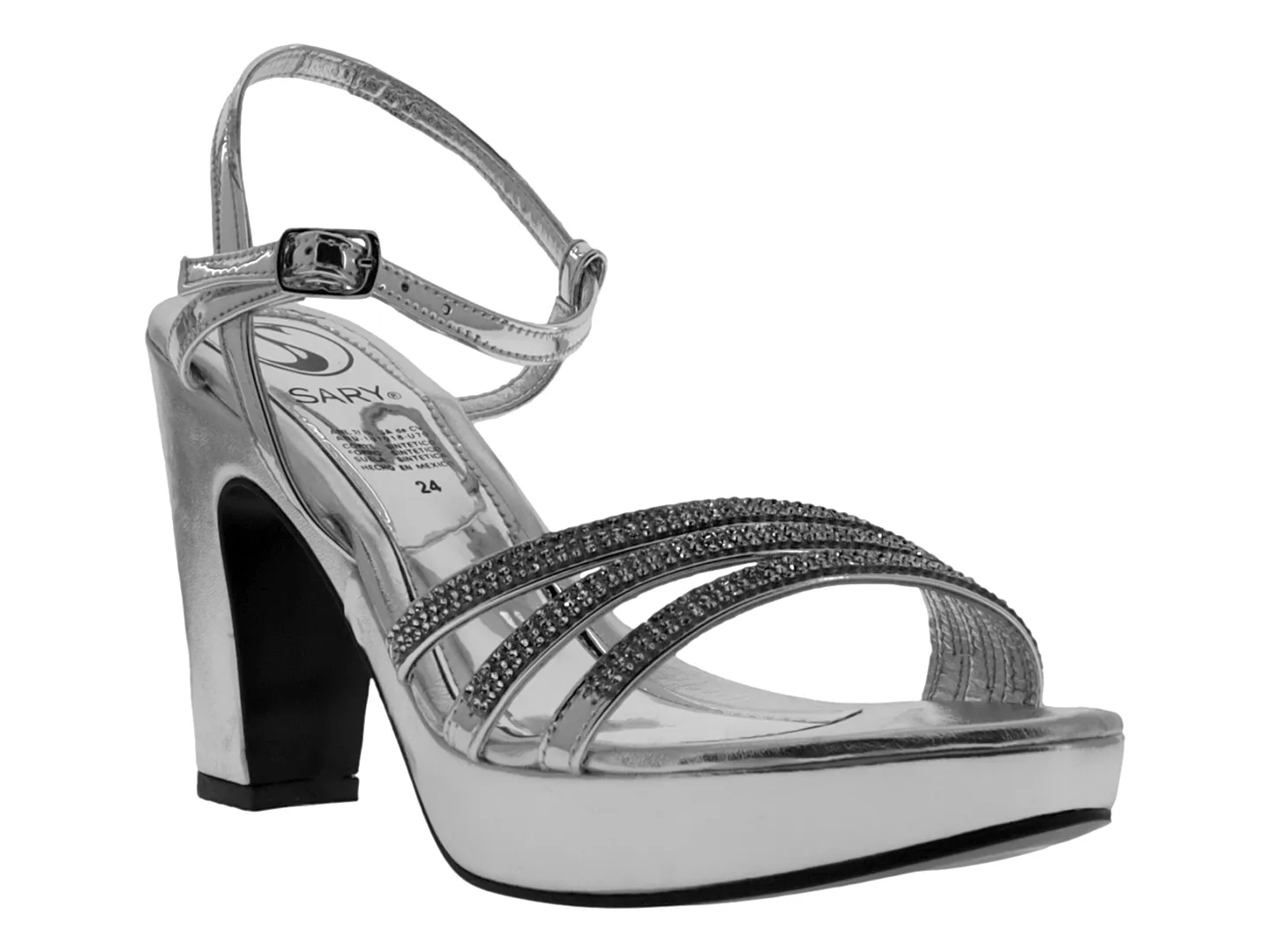 Tacones Sary 3102 Plata Para Mujer