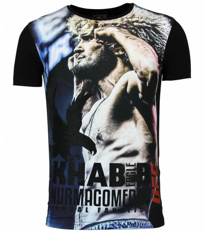 THE EAGLE NURMAGOMEDOV  MEN'S UFC KHABIB CAMISETA HOMBRE  NEGRO
