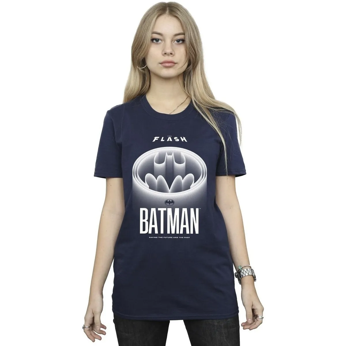 The Flash Batman White Logo