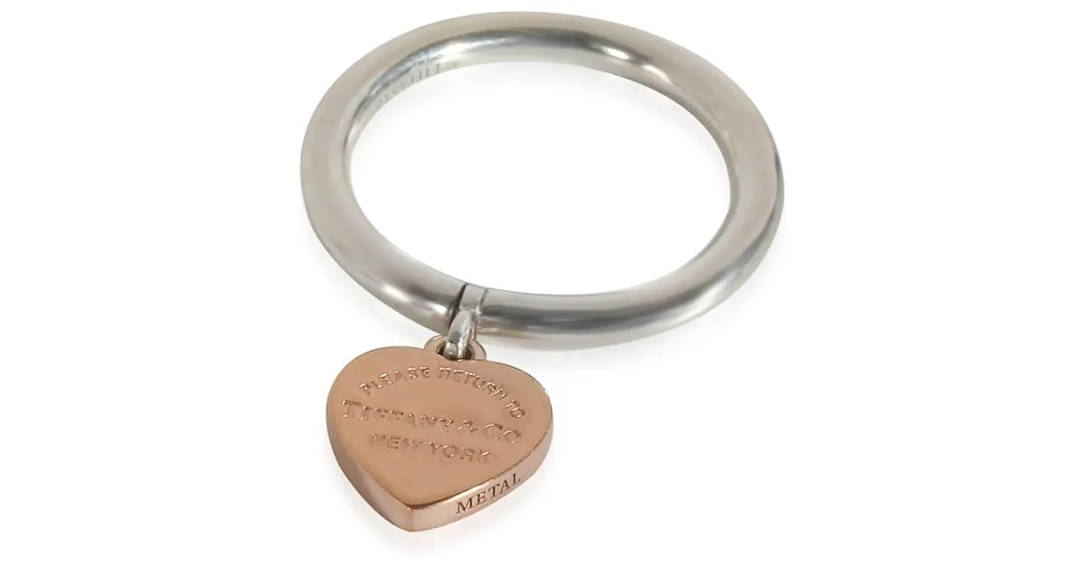Tiffany & Co Anillo Charm Return To Tiffany en Plata Esterlina y Rubedo Metálico 