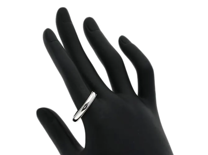 TIFFANY & CO ANILLO DE BANDA DE PLATINO TIFFANY MILGRAIN  TAMAñO 23,5 